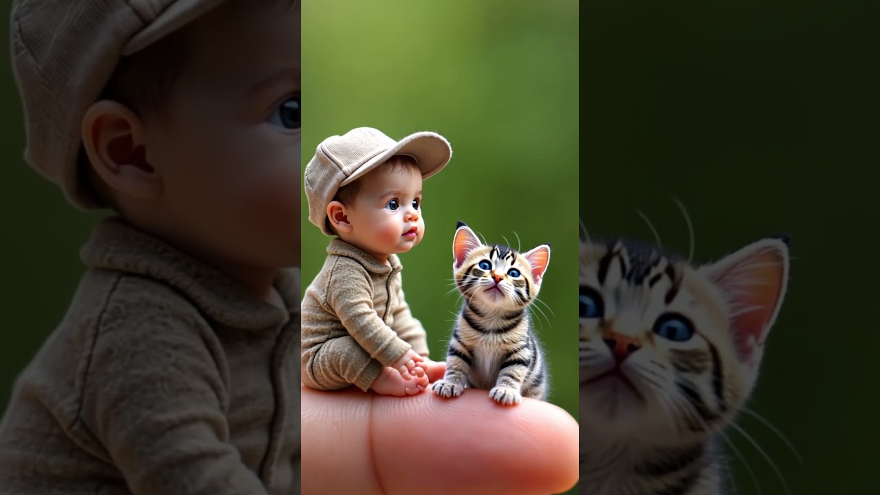 Очаровательные мини-зверята и малыши 🐾 — ИИ создает милые моменты