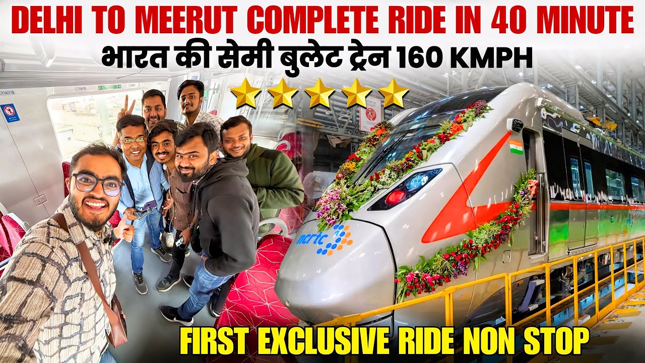 Delhi-Meerut RRTS Namo Bharat Train in 40 Min 🚄