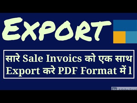 Export all sale invoices in PDF format in Tally Prime l how to export all sale invoices in PDF