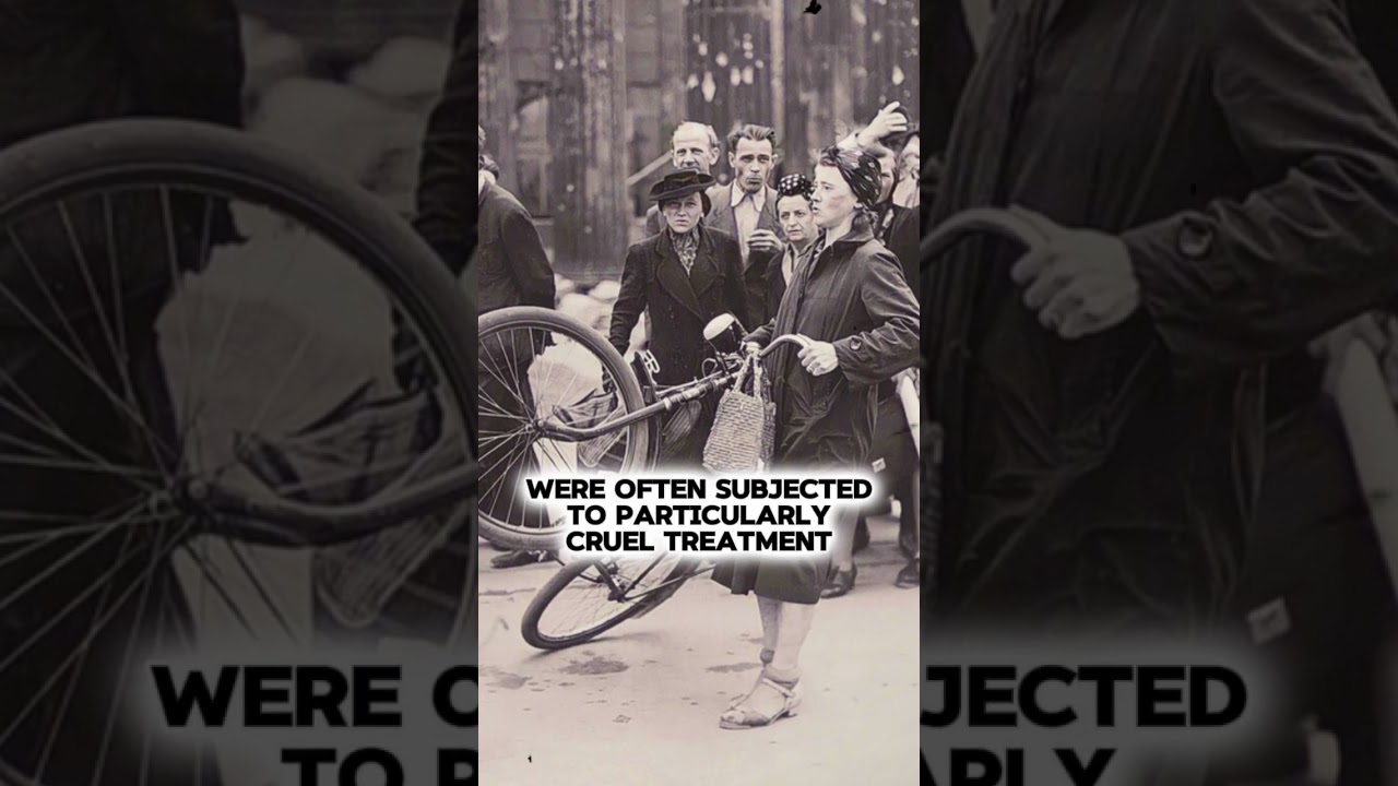 How did Soviet soldiers deal with German female prisoners?