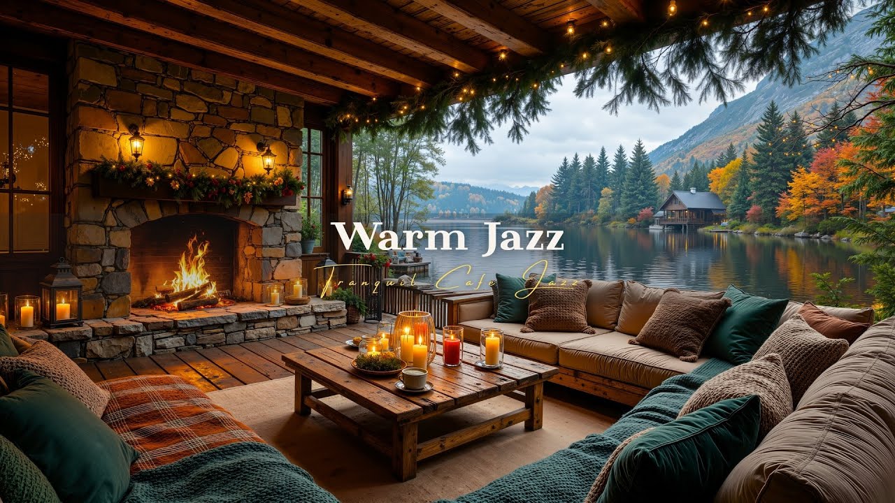 Warm Piano Jazz by the Fireplace 🎶
