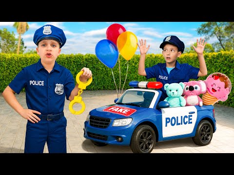 REAL vs FAKE Policeman 🚨 Fun Safety Story