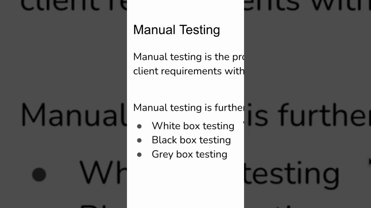 Manual Testing Guide in Tamil π