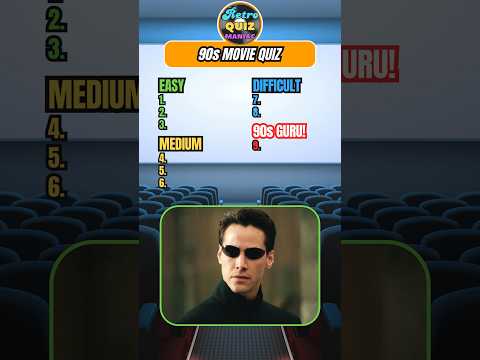 Guess the Classic 90s Movie: Trivia Quiz #shorts #quiz #trivia #retro #movie #90smovies
