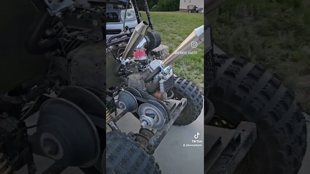 Predator 670cc V-Twin Gokart New Exhaust! Headers and Mufflers