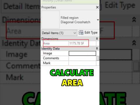 ✅Calculate Area In Revit #revitarchitecture #ytshorts #deepakverma #revitbim