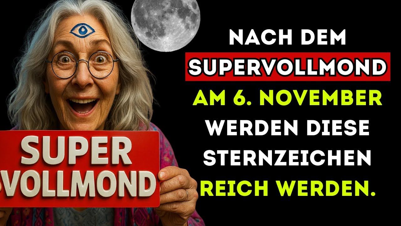 Nach dem Supervollmond am 6. November: Diese Sternzeichen werden finanziell profitieren