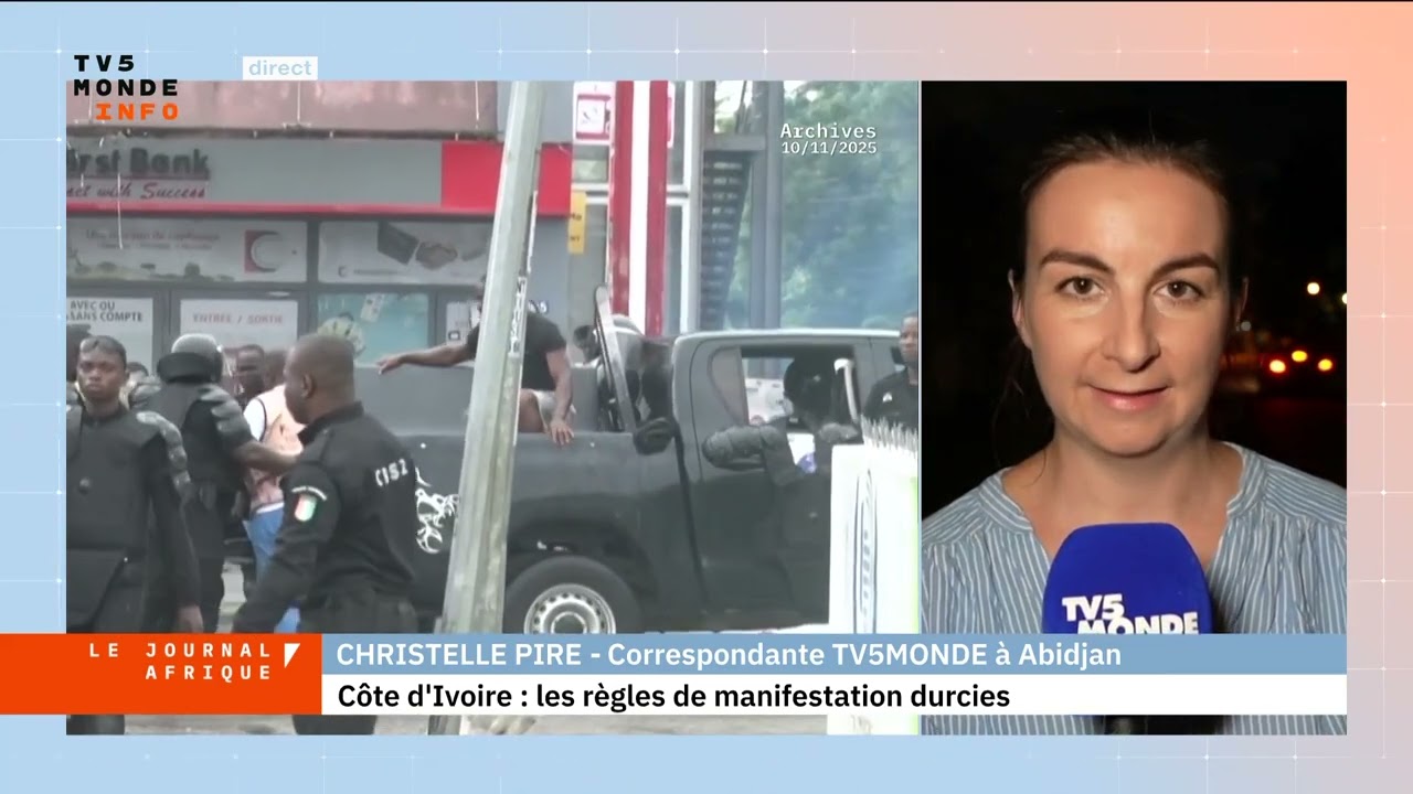 Côte d'Ivoire : Renforcement des règles de manifestation à l'approche du scrutin présidentiel