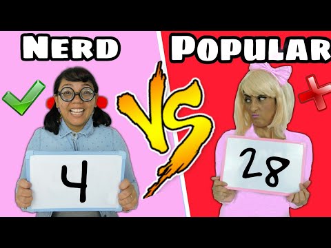 NERD VS POPULAR #1 /DESAFIO DA MATEMÁTICA / Jéssica Viana