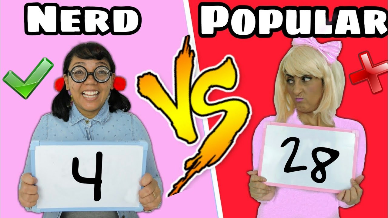 NERD VS POPULAR #1 - Desafio da Matemática com Jéssica Viana