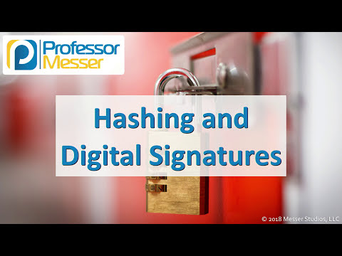 Hashing and Digital Signatures - CompTIA Security+ SY0-501 - 6.1