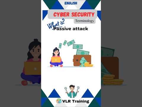 What is Passive attack? cyber security terminology#vlrtraining #cybersecurity #education