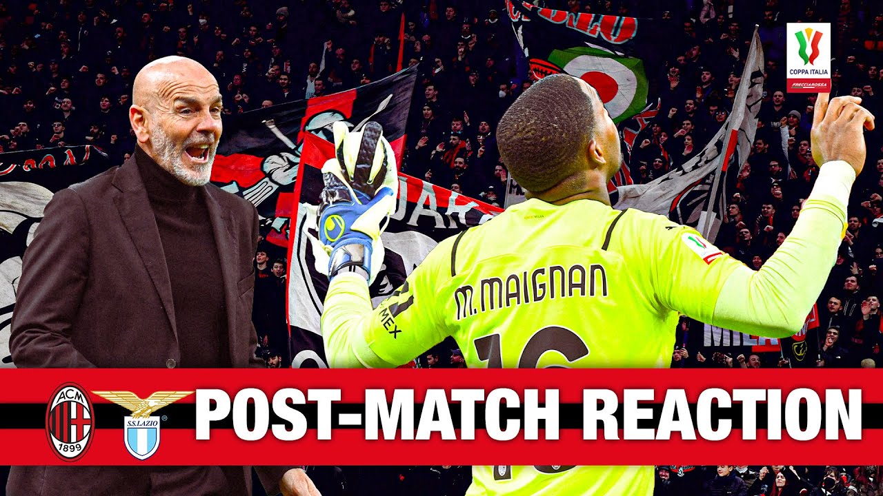 AC Milan Coach Pioli & Maignan React After Coppa Italia Win Against Lazio ⚽