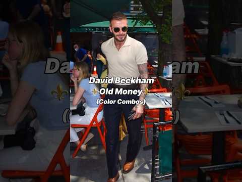 Beckham’s old money vibes 🕴️💼 Classic colors, timeless style.