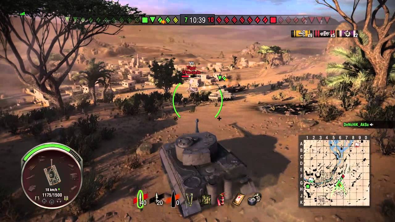 World of Tanks PS4: Tiger 1 10 Kills Gameplay 🐯