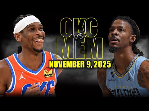 Oklahoma City Thunder vs Memphis Grizzlies Full Game Highlights - November 9, 2025 | NBA Season