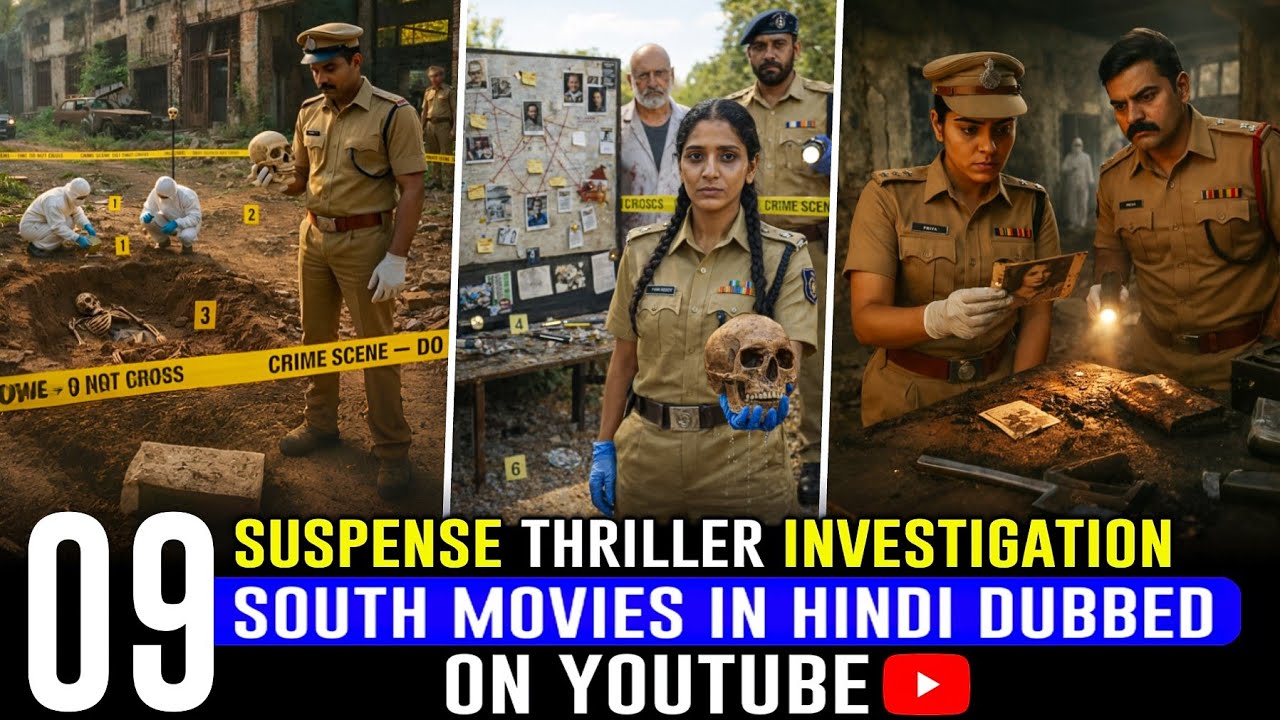 Top 9 Best South Indian Murder Mystery Movies in Hindi | South Crime Thriller Movies Hindi Dubbed