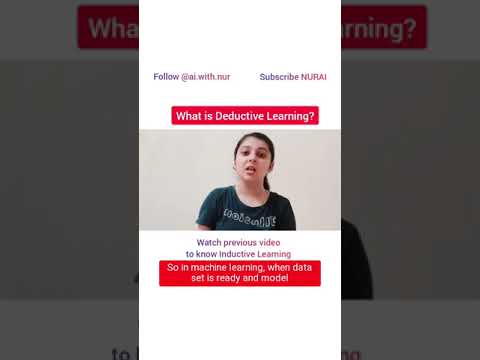 Deductive Learning Explained in Shorts π§