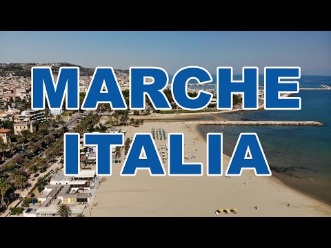 🇮🇹 Regione Marche 4K. Vista dal drone Italia 2024. Civitanova Marche, Fano, Pesaro, Ancona...
