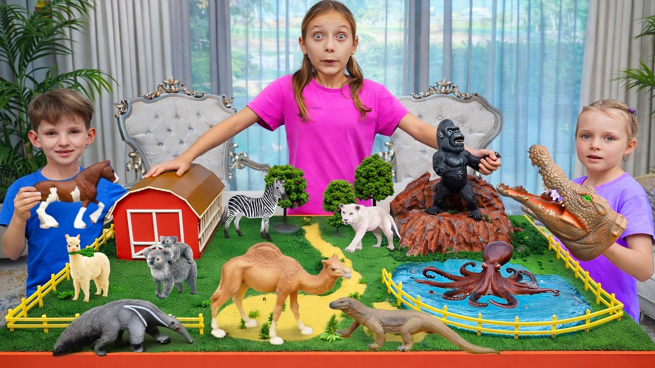 Kids' Animal Adventure & Toy Zoo Fun 🧸