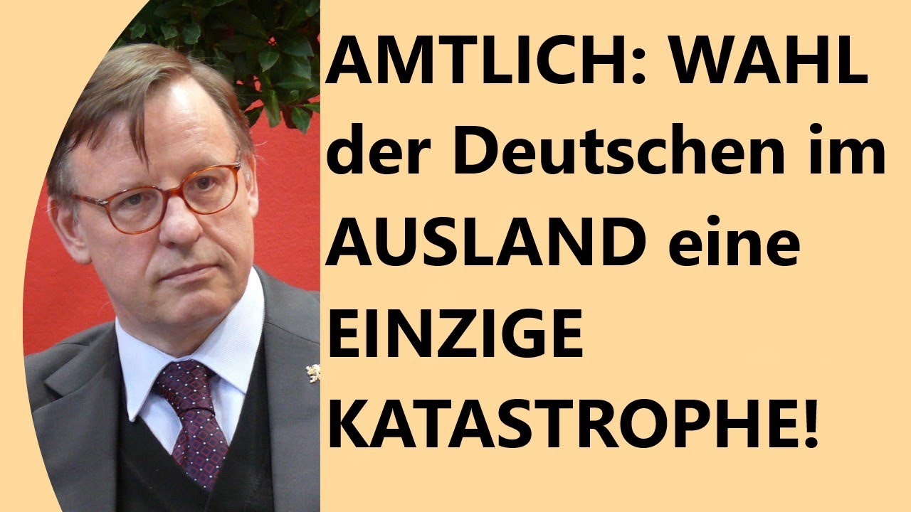 Briefwahl-Problem: Bundeswahlleiter & Auswärtiges Amt bestätigen Debakel 🇩🇪