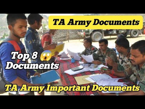 TA Army Bharti 2025: Required Documents & List 📄