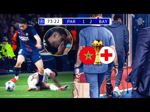HAKIMI SUBIT UN TACLE ASSASSIN DE LUIS DIAZ À 2 MOIS DE LA CAN.. PSG 1-2 BAYERN : BLESSURE ? (bonus)
