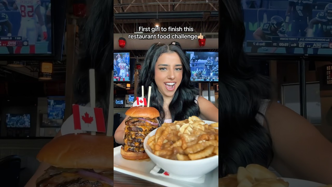 First Girl to Complete Food Challenge 🍽️