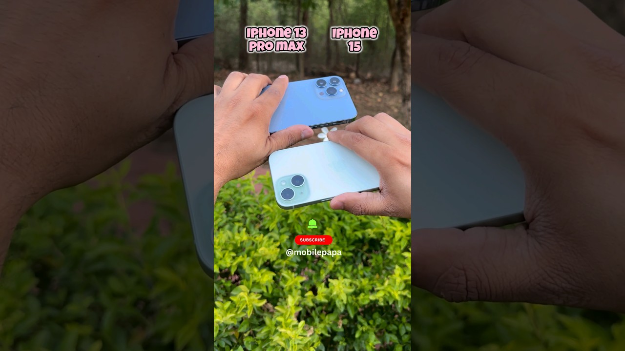 Iphone 13 pro max vs Iphone 15 Camera Test #shorts