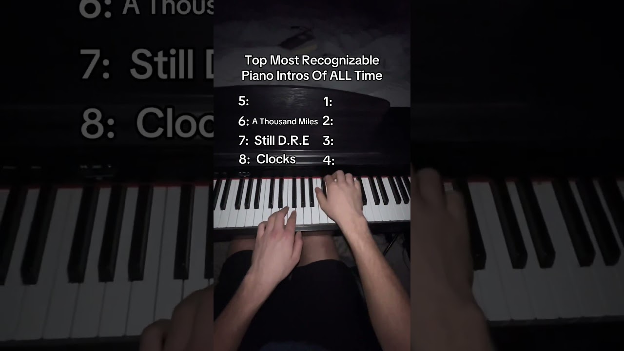 Most Recognizable Piano Intros Of ALL Time 🔥🎹 #piano #pianocover