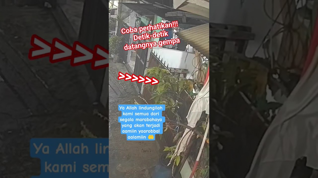 Momen Menegangkan Detik-detik Gempa 200825 Terekam CCTV 📹