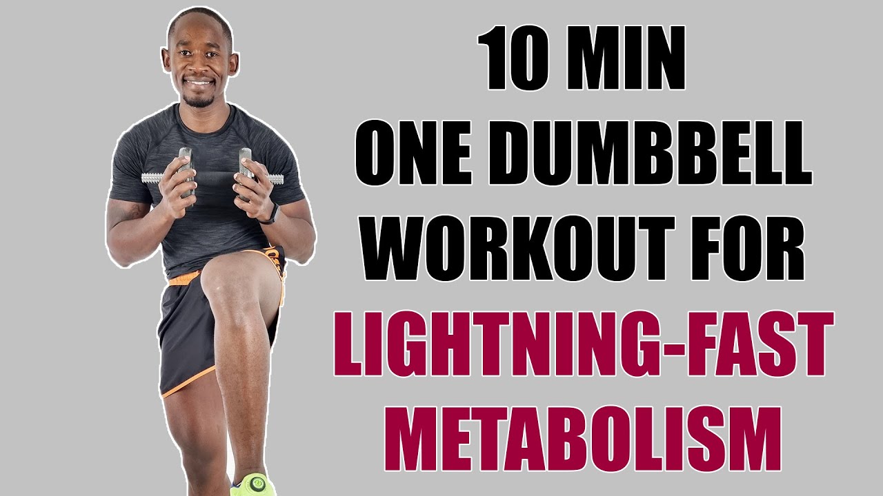 10-Min One Dumbbell Workout for Fast Metabolism 💪