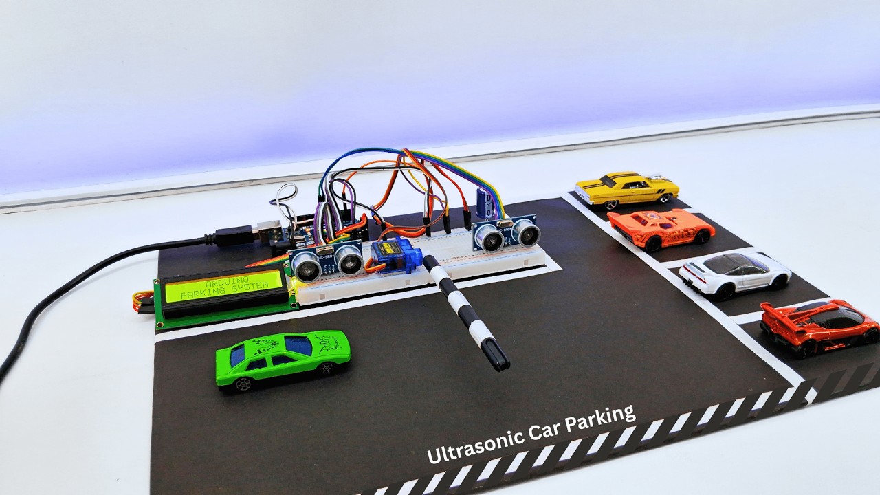Build a Car Parking System with Arduino & Ultrasonic 🚗