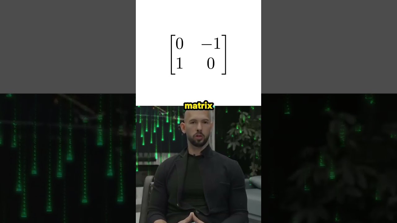 Tate Explains Matrices in 90 Seconds
