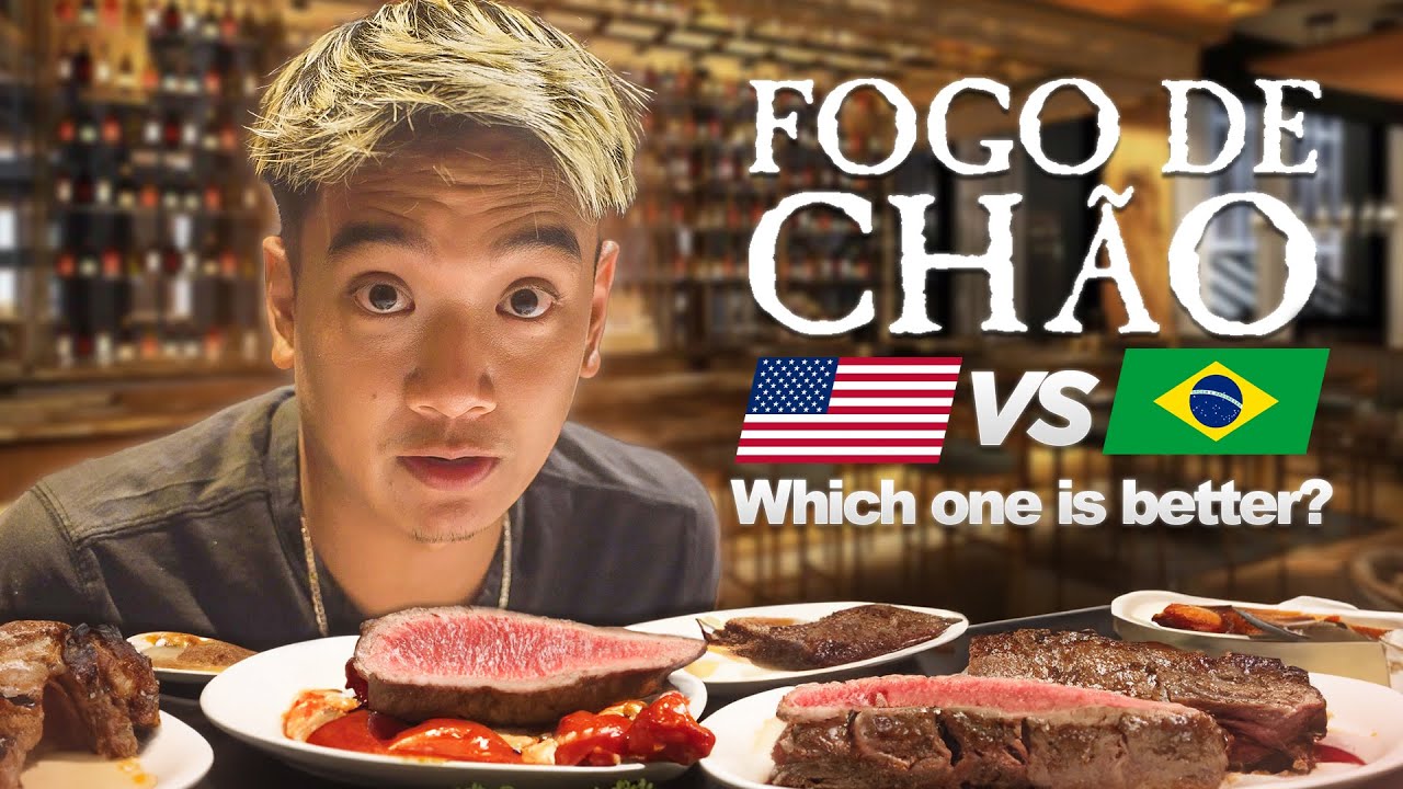 Fogo de Chão: USA vs Brazil – The Ultimate All-You-Can-Eat Steak Experience 🇧🇷🇺🇸