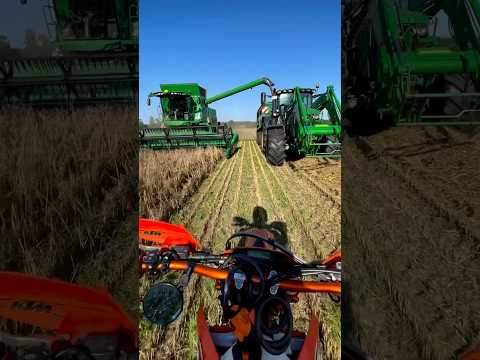 Von 9 bis 9 #landwirtschaft #farming #farmlife #agriculture #johndeere #ktm #harvest