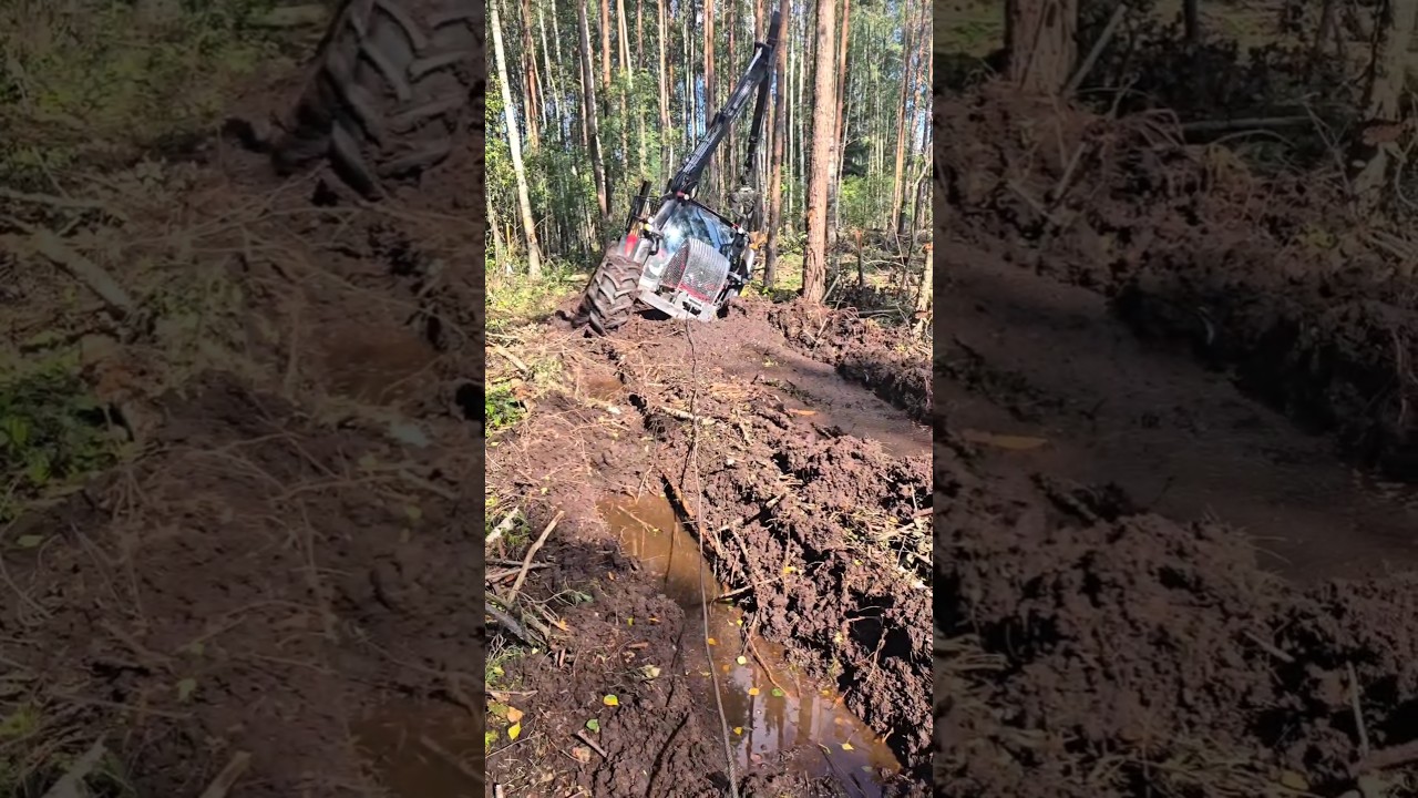 Valtra Tractor Stuck in Mud – Can It Escape? 🚜
