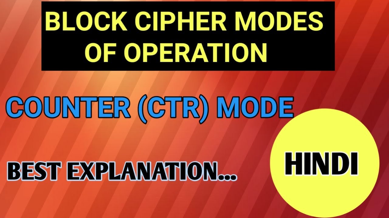 Counter Mode (CTR) in Cryptography Explained in Hindi 🔐 | Easy Cryptography Guide