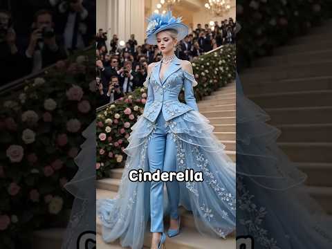 DISNEY PRINCESSES AT THE MET GALA#aiart#disneyai #fashion