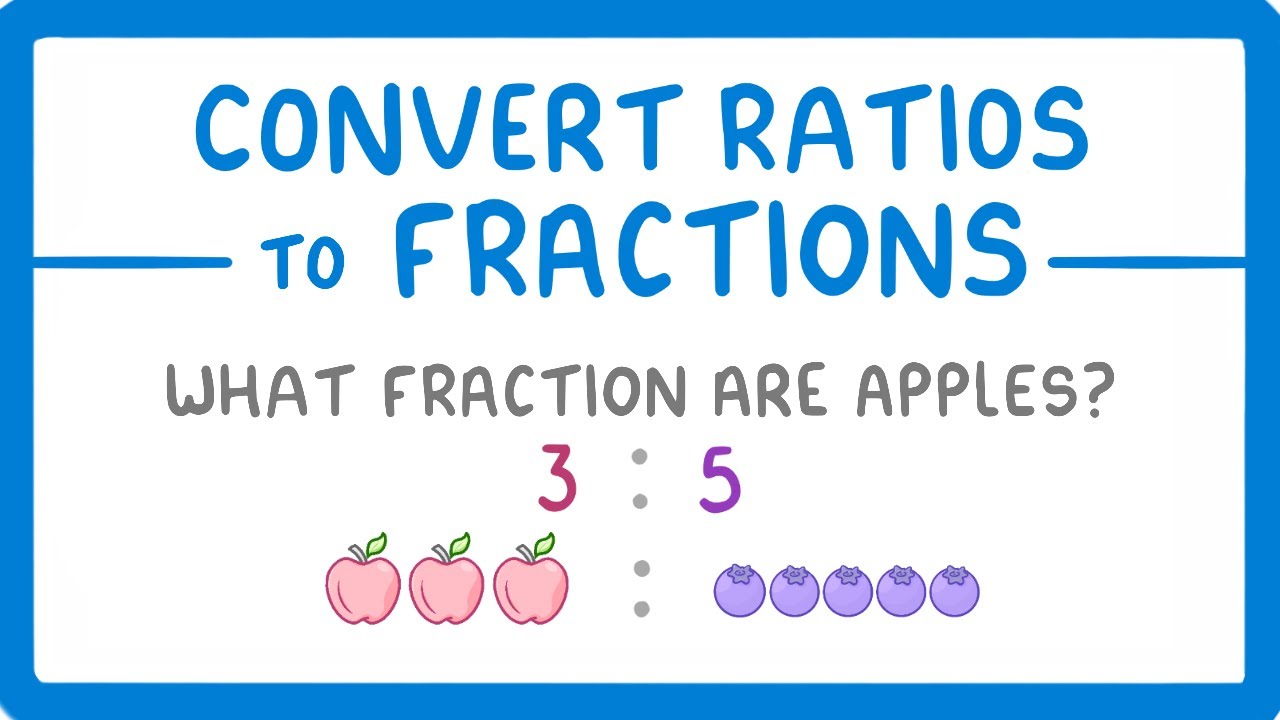 Master GCSE Maths: Convert Ratios to Fractions for 2026/27 Exams π