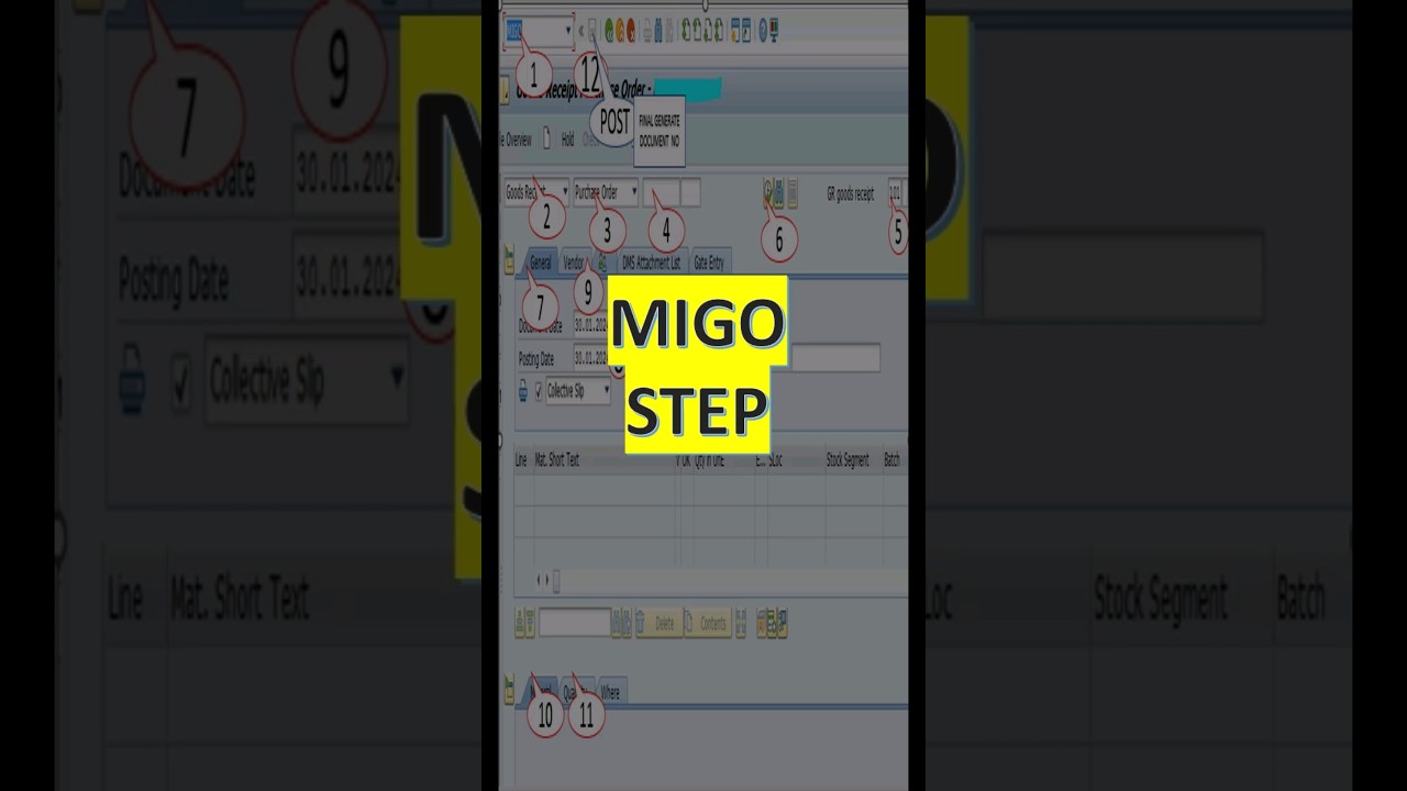MIGO Steps in SAP for CMA Professionals ๐