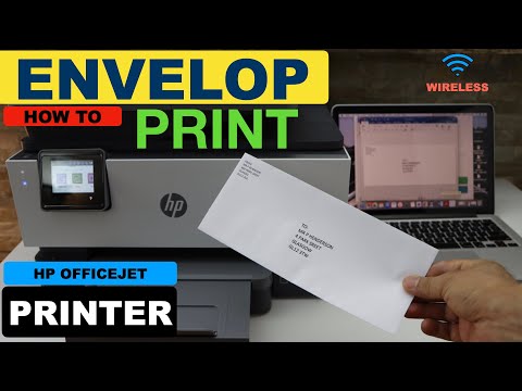 How To Print Envelope On HP OfficeJet Printer, Quick & Easy With MS World !