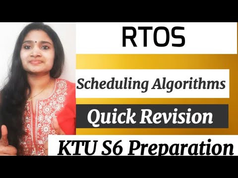 Scheduling Algorithms in RTOS Quick Revision| KTU S6 RTOS