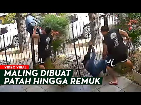 MALING APES DITANGKAP PRIA ALGOJO! Pelaku Auto Dibuat Patah Hingga Remuk di Lokasi