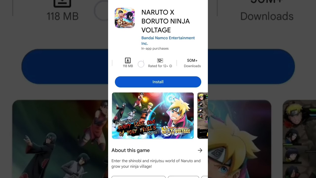 Epic Naruto x Boruto Ninja Voltage Gameplay! ๐ฅ | Must-See Short