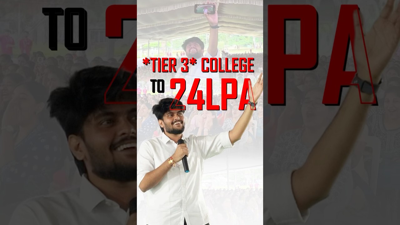 From Tier 3 College to 24 LPA 💼