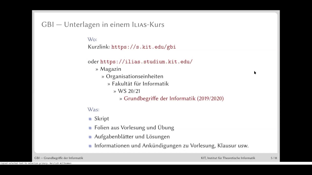 GbI_01: Einführung und Organisatorisches