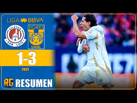 ATLÉTICO DE SAN LUIS VS TIGRES 1-3 | RESUMEN | LIGA MX 2025
