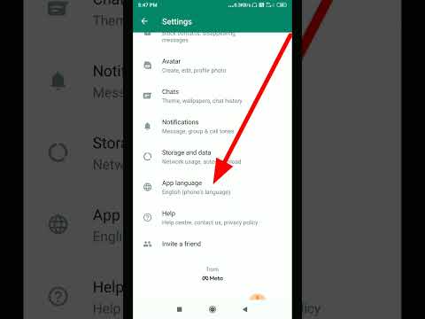 WhatsApp App Languages | How To Change Language In WhatsApp | Whatsapp Me Bhasha Kaise Badle #shorts