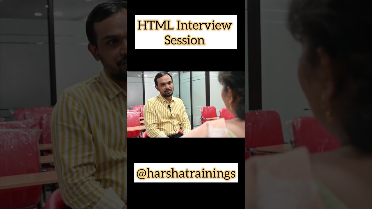 HTML Interview Questions and Answers that you should know | Part 07 | #html #harshatrainings